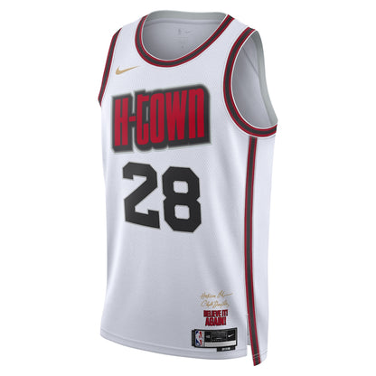 Unisex Houston Rockets Alperen Sengun White 2024/25 Swingman  Jersey - City Edition