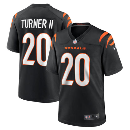 DJ Turner Cincinnati Bengals Nike Team Game Jersey -  Black
