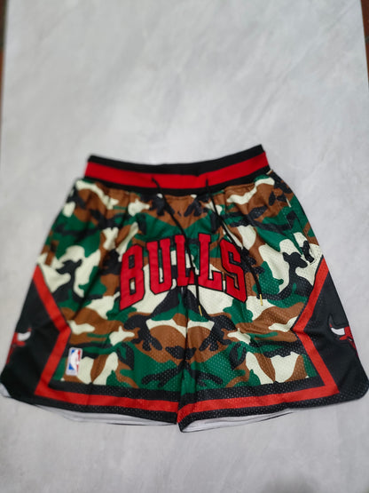 JUST DON Chicago Bulls Camouflage Pocket Shorts