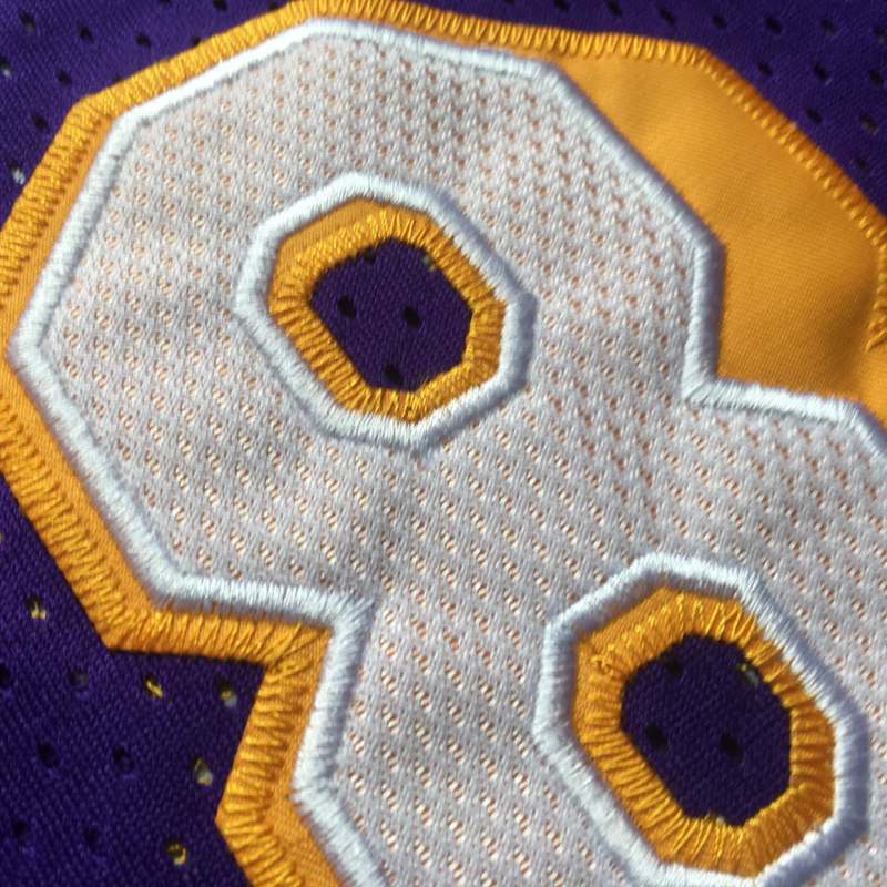 Kobe Bryant #8 Los Angeles Lakers Purple Throwback Jersey