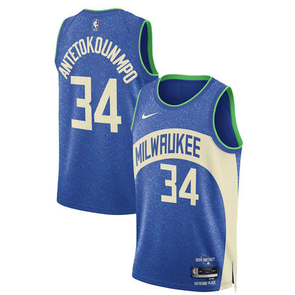 Giannis Antetokounmpo Milwaukee Bucks2023-2024 season Jersey