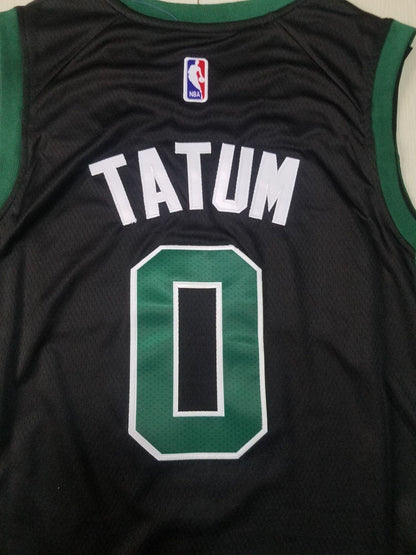Men's Boston Celtics Jayson Tatum #0 NBA Black Swingman Jersey