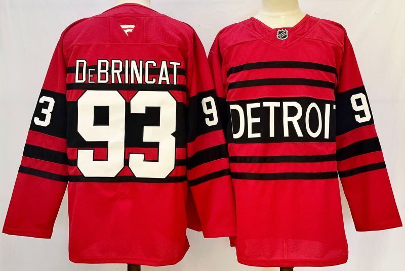 Men's Detroit Red Wings Alex DeBrincat #93  Red Player Jersey