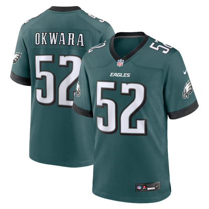 Julian Okwara Philadelphia Eagles Nike Game Jersey - Midnight Green