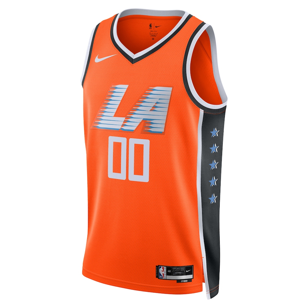 LA Clippers Nike Orange 2025/26 City Edition Swingman Custom Jersey