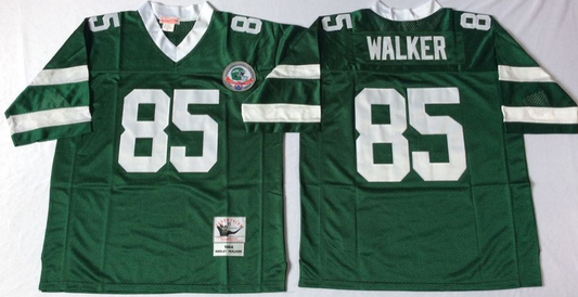 New York Jets  Green Vintage #85 WALKER  Jersey