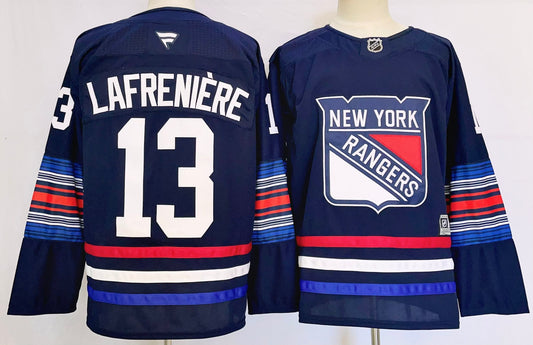Men's New York Rangers Alexis Lafreni ̈ ̈re #13 Fanatics Navy Player Jersey