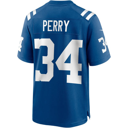 Joe Perry Indianapolis Colts Nike Game Retired   Jersey - Royal