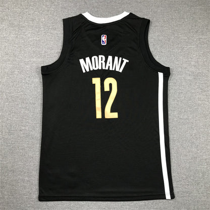 Youth Ja Morant Memphis Grizzlies #12 City Edition Embroidered Jersey