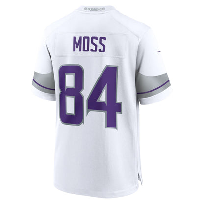 Randy Moss Minnesota Vikings Nike Alternate Retired   Game Jersey - White