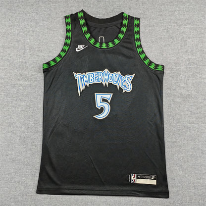 Youth Anthony Edwards Minnesota Timberwolves #5  Embroidered Jersey