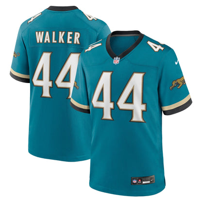 Travon Walker Jacksonville Jaguars Nike Prowler Throwback   Game Jersey - Teal