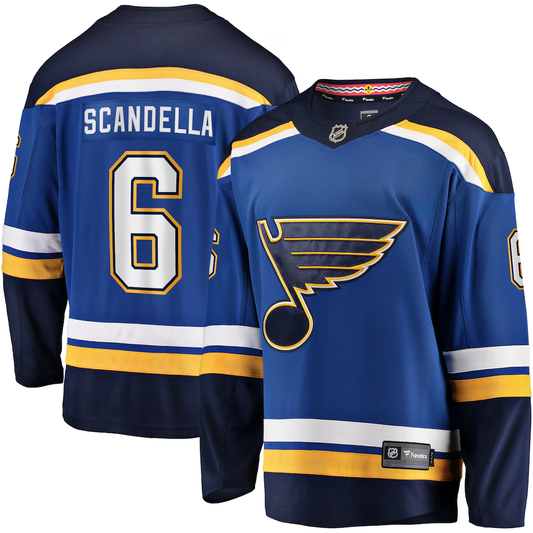 Men's St. Louis Blues Marco Scandella #6 Blue Home Breakaway Player Jersey