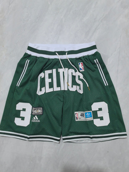 Boston Celtics Green Retro Pocket Shorts