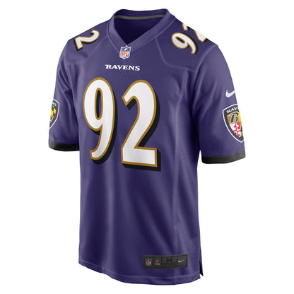 Justin Madubuike Baltimore Ravens Nike Game   Jersey - Purple