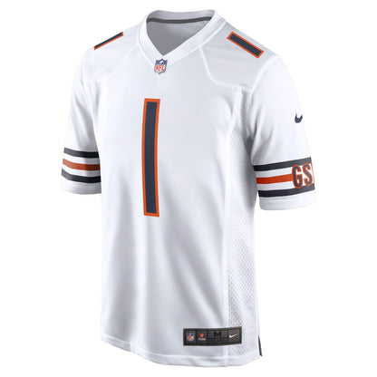 Justin Fields Chicago Bears Nike   Game Jersey - White