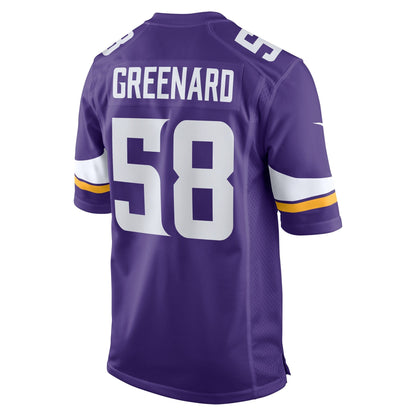 Jonathan Greenard Minnesota Vikings Nike Team Game Jersey -  Purple