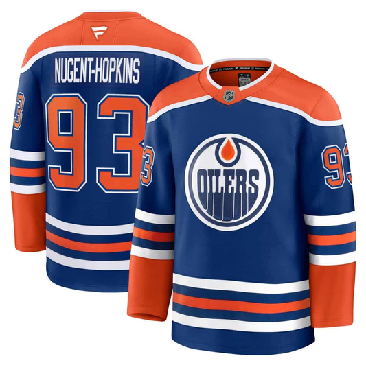 Ryan Nugent-Hopkins #93 Edmonton Oilers Fanatics Home Premium Jersey - Royal