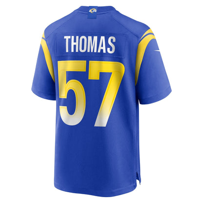 Zachary Thomas Los Angeles Rams Nike Team Game Jersey -  Royal
