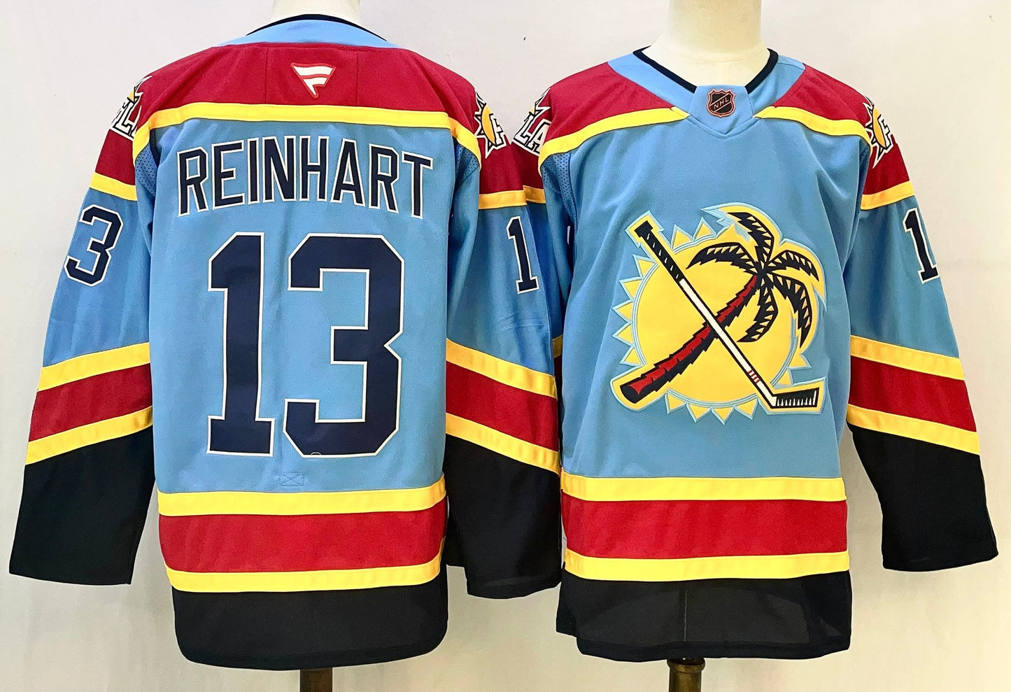 Men's Florida Panthers Sam Reinhart #13  Blue Premium Player Jersey