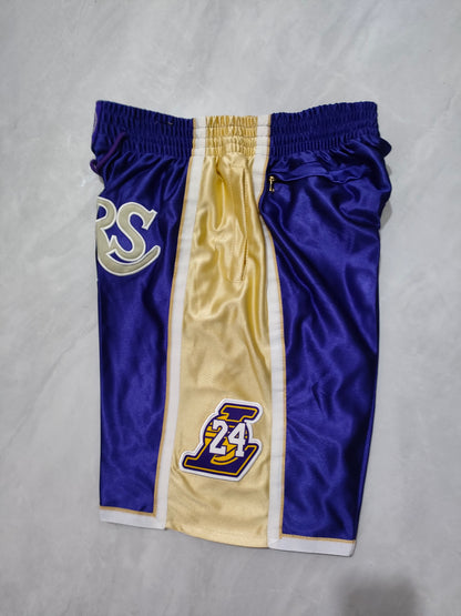 JUST DON Los Angeles Lakers Purple Hall of Fame Pocket Shorts