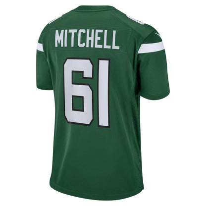 Max Mitchell New York Jets Nike Game   Jersey - Gotham Green