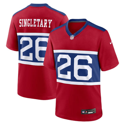 Devin Singletary New York Giants Nike Alternate   Game Jersey - Century Red