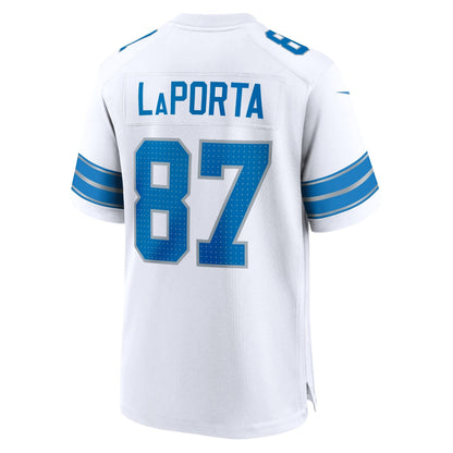 Sam LaPorta Detroit Lions Nike White Game Jersey -  White