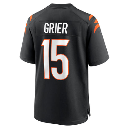 Will Grier Cincinnati Bengals Nike Team Game Jersey -  Black