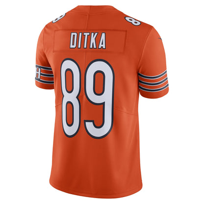 Mike Ditka Chicago Bears Nike Alternate Vapor Untouchable Limited Retired   Jersey - Orange