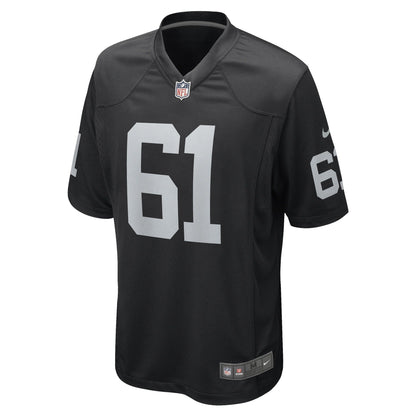 Jordan Meredith Las Vegas Raiders Nike Game   Jersey - Black