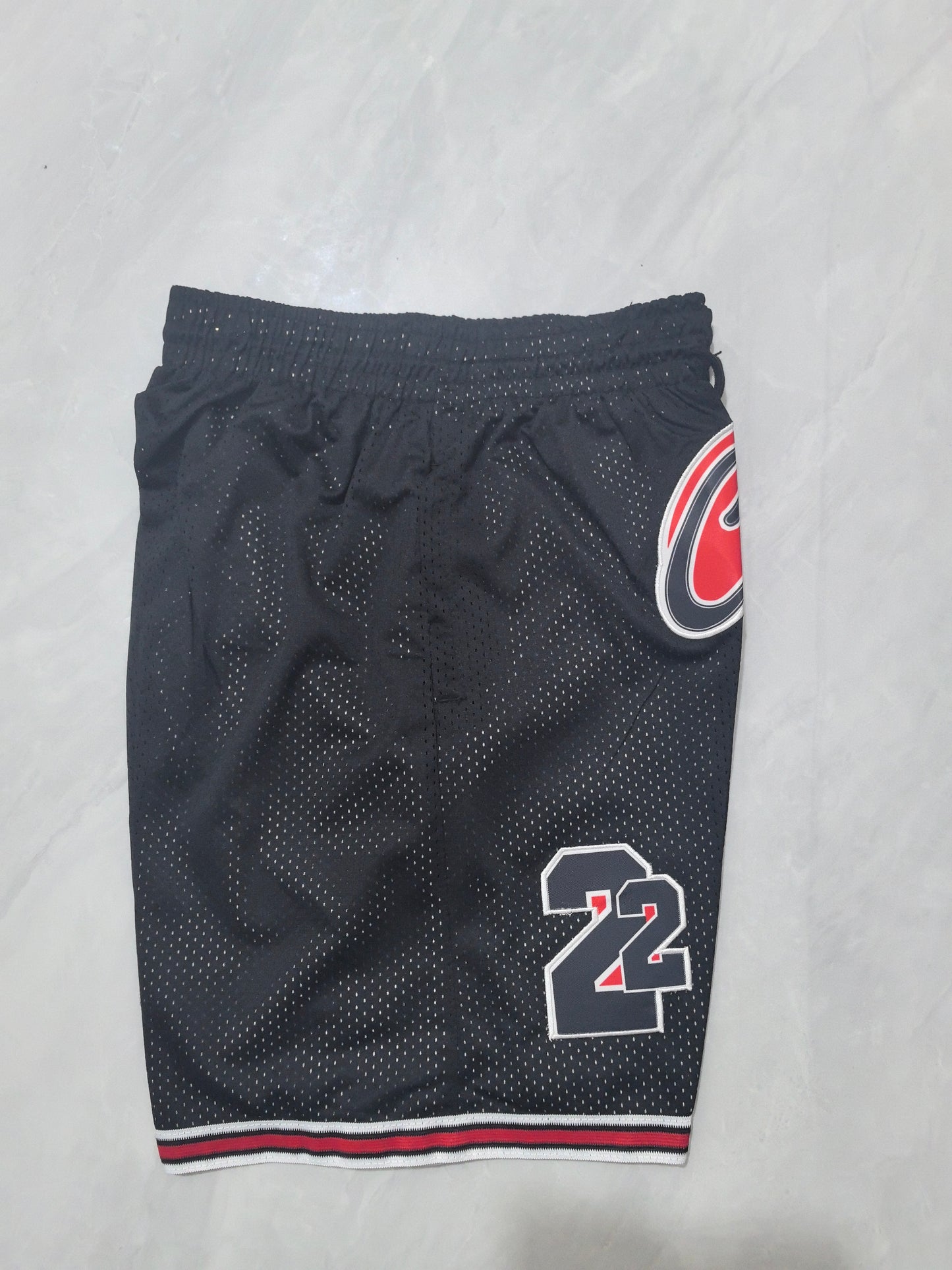 Chicago Bulls black waist pocket shorts