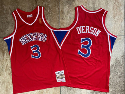 Iverson Philadelphia 76ers 3 Red MN