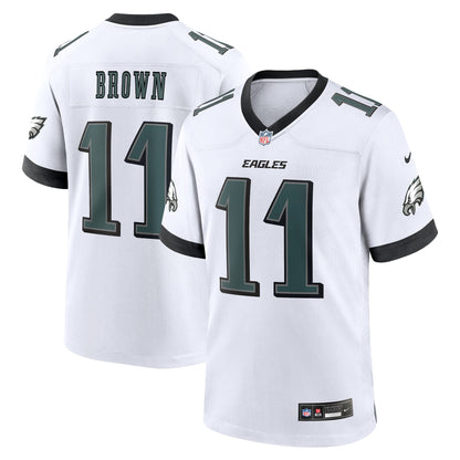 A.J. Brown Philadelphia Eagles Nike White Game Jersey - White