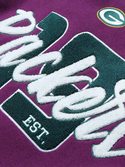 NFL Super Bowl NL N Zone Jacket American Retro Sports Embroidery Stitching Contrast Color Baseball Jacket