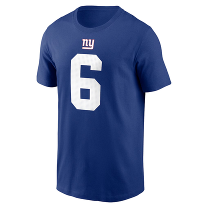 Men's New York Giants Jaxson Dart Nike Royal Name & Number T-Shirt