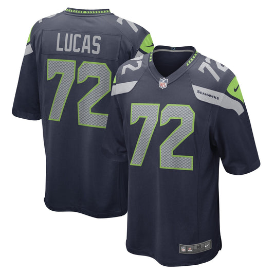 Abraham Lucas Seattle Seahawks Nike Game   Jersey - College Navy