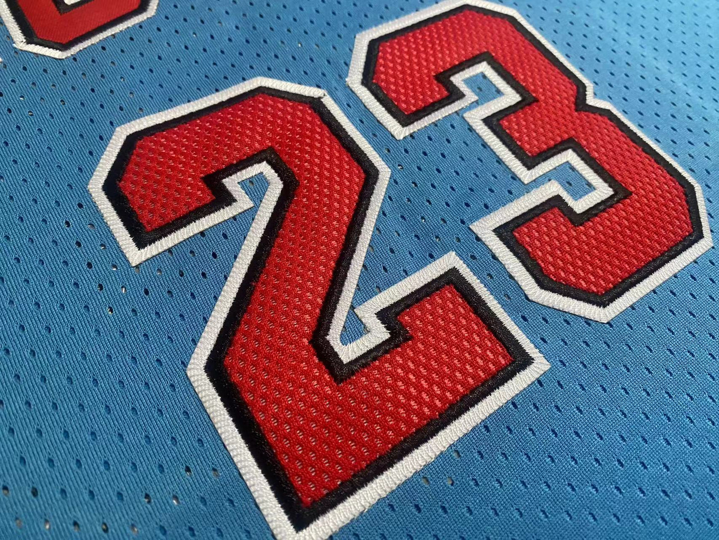 Michael Jordan Chicago Bulls 23 Blue Thorwback Jersey