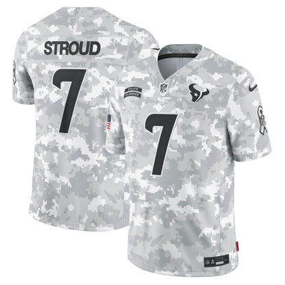 C.J. Stroud Houston Texans Nike 2024 Salute to Service Limited Jersey - Arctic Camo
