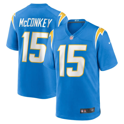 Ladd McConkey Los Angeles Chargers Nike 2024 NFL Draft   Game Jersey - Powder Blue