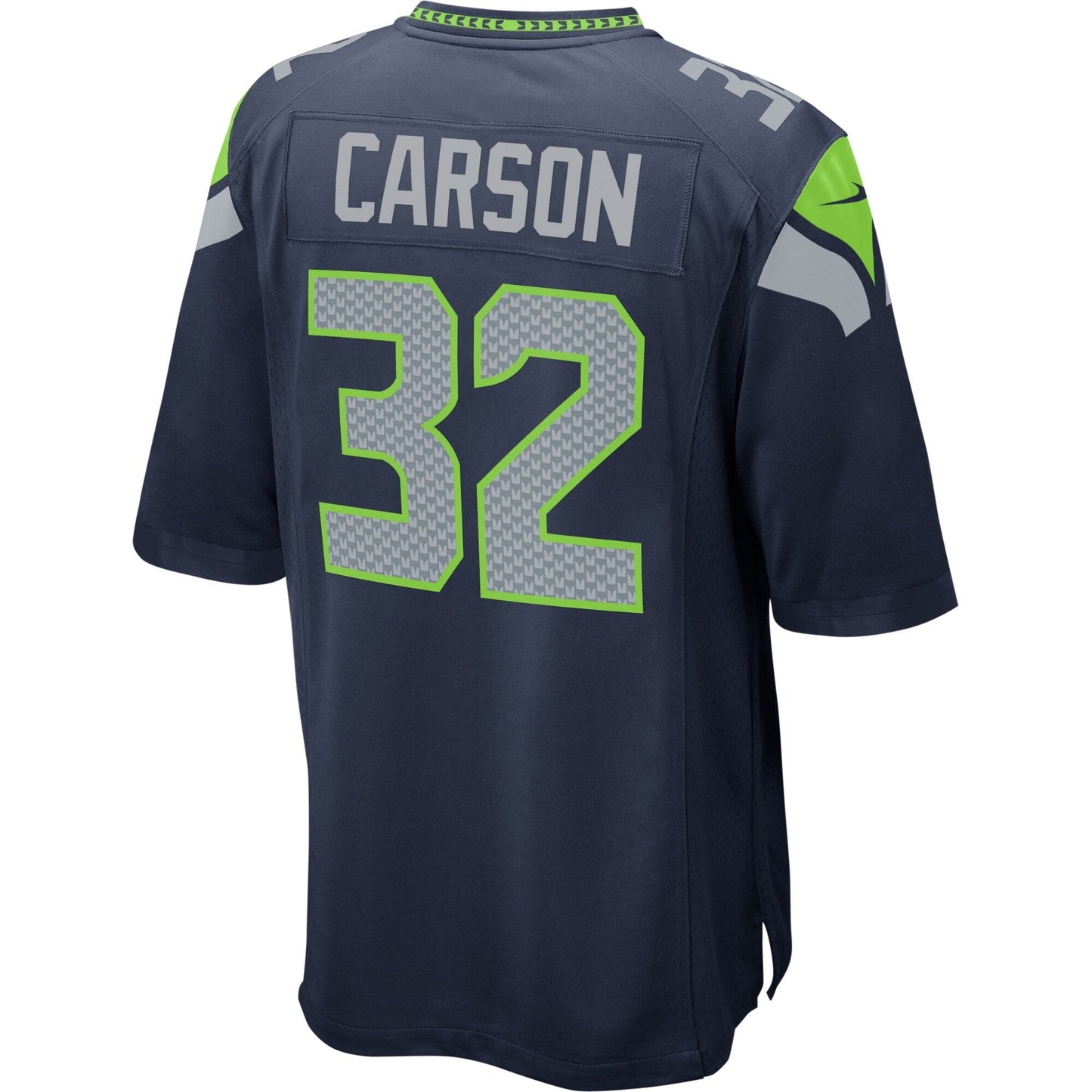 Chris Carson Seattle Seahawks Nike Game   Jersey - Navy