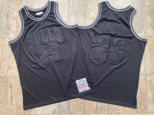 Michael Jordan Chicago Bulls 23 Black Thorwback Jersey
