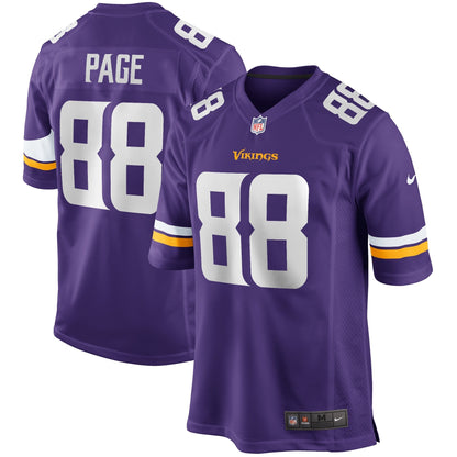 Alan Page Minnesota Vikings Nike Game Retired   Jersey - Purple