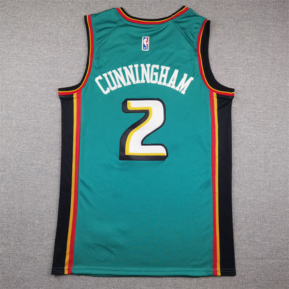Detroit Pistons Cade Cunningham #2 City Edition Swingman Jersey — Embroidered