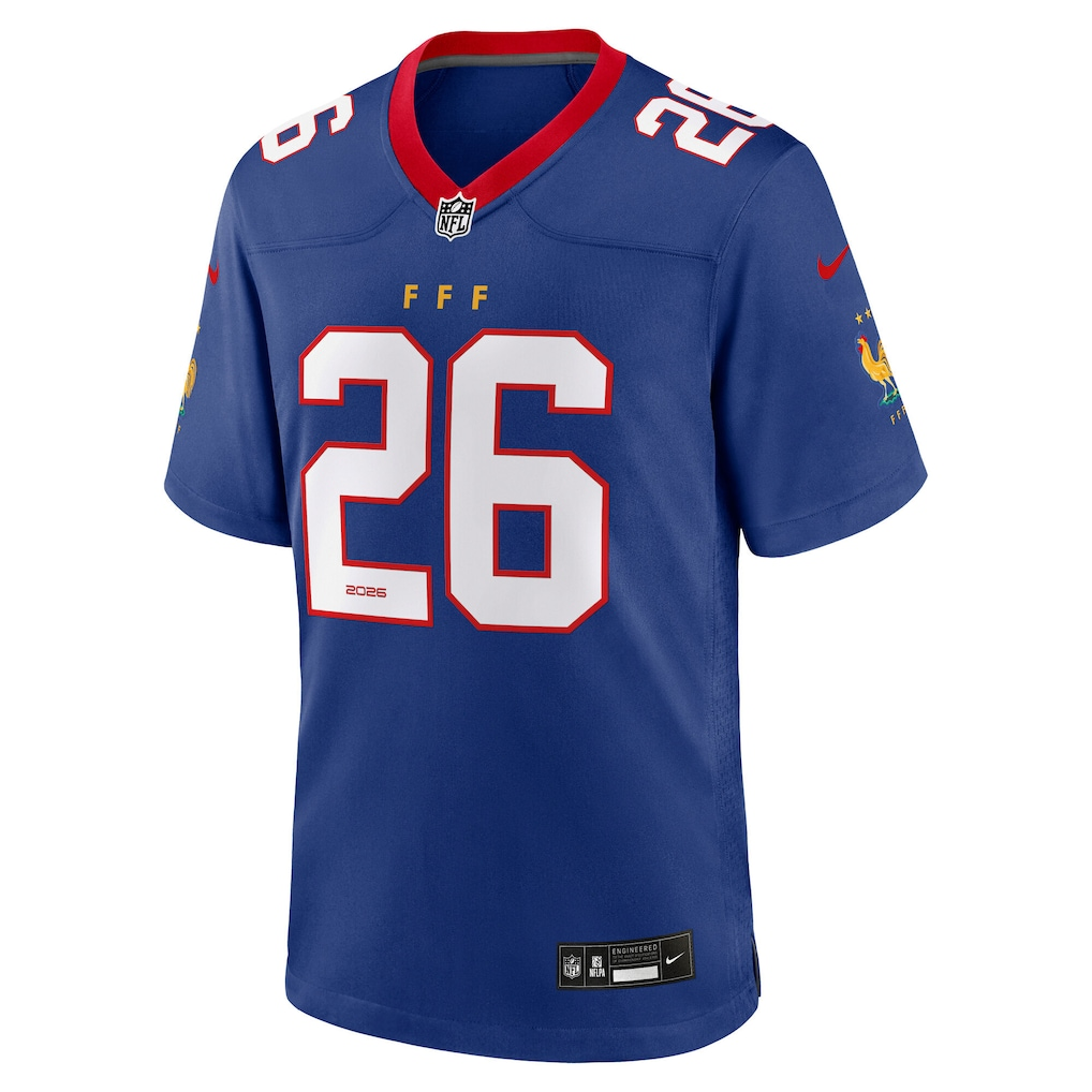 Men's Blue France National Team x NFL Game Jersey