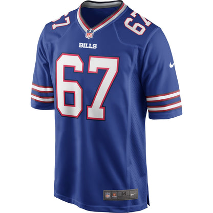 Kent Hull Buffalo Bills Nike Game Retired   Jersey - Royal