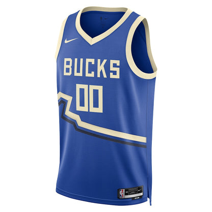 Unisex Milwaukee Bucks  Royal 2024/25 Custom Swingman Jersey - City Edition