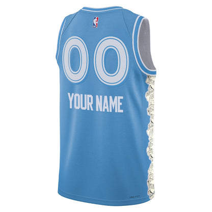 Unisex Cleveland Cavaliers Light Blue 2024/25 Custom Swingman Jersey - City Edition