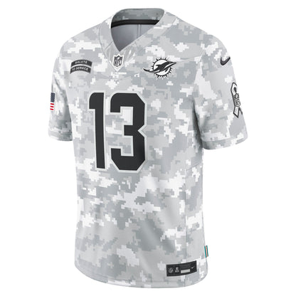 Dan Marino Miami Dolphins Nike 2024 Salute to Service Retired   Limited Jersey - Arctic Camo