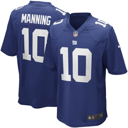 Mens New York Giants Eli Manning Nike Royal Blue Game Jersey